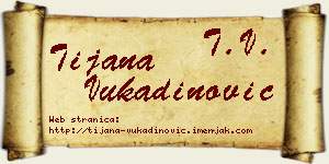 Tijana Vukadinović vizit kartica